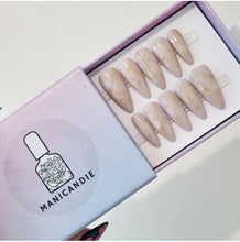 Load image into Gallery viewer, Pink Amethyst Press On Extensions
